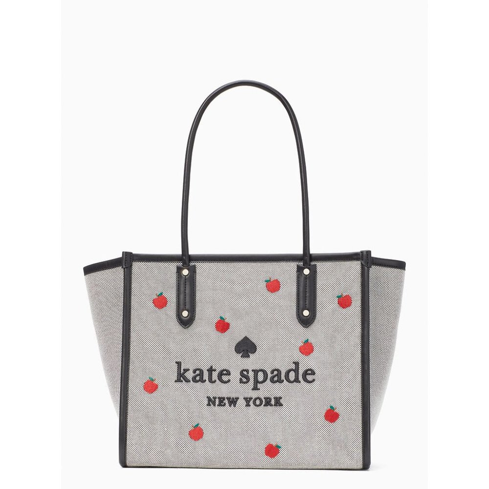Kate Spade Ella Large Orchard Toss Embroidered Shoulder Bag with Zipper - Picture 4 of 4